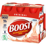 Boost® Original Strawberry Balanced Nutritional Drink, 8-ounce bottle Boost® Original Nestle Healthcare Nutrition