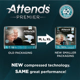 Attends® Premier Briefs, Medium