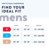 Prevail® Per-Fit® Men Adult Moderate Absorbent Underwear, Medium, White