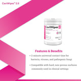 CaviWipes 2.0 Disinfecting Wipes, CS/12 – Bulk Facility Cleaning Supply - Commercial Wipes & Paper Supplies for commercial facility supply