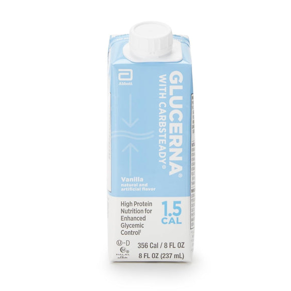 Glucerna® 1.5 Cal Vanilla Oral Supplement, 8 oz. Carton – hospital-grade bulk supply for institutions | well-reviewed by Amazon buyers