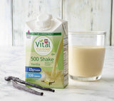 Vital Cuisine 500 Shake Vanilla Nutrition Shake, 8.45 Oz Carton Case of 27
