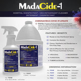 MadaCide-1 Surface Disinfectant Cleaner, 1 gal MadaCide-1 Mada Medical, CS/4 – Commercial Janitorial Supply - Janitorial Cleaning Supplies for commercial facility supply