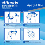 Attends® Bariatric Briefs, 2X-Large
