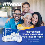 Attends® DermaDry™ Plus Incontinence Brief, Medium