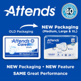 Attends® DermaDry™ Plus Incontinence Brief, Medium