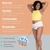 Nexwear Women's Pull-On Absorbent Underwear, Large, Tan Nexwear Valrico LLC