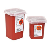 SharpSafety Phlebotomy Sharps Container, 1 Quart, 6¼ x 4½ x 4¼ Inch, CS/100 – Commercial Storage Supply - Facility Storage & Containers for commercial facility supply