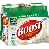 Boost High Protein Vanilla Nutrition Shake, 8 oz Bottle Case of 24