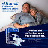 Attends® Overnight Bariatric Briefs, 5X-Large Attends® Overnight Bariatric Attends Healthcare Products