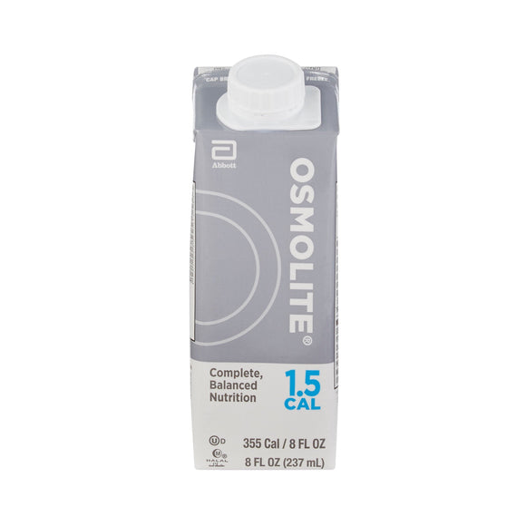 Osmolite 1.5 Cal Nutrition, Tube-Feeding, 8-ounce carton Osmolite® 1.5 Cal Abbott Nutrition – Nutritional Drinks & Shakes | <ul> <li>Osmolite 1.5 Cal is nutritionally complete with protein, calories and fat, making it an excellent source of nutrition.</li> <li>High-oleic safflower and canola fats aid br
