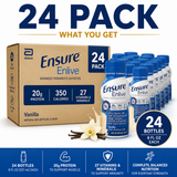Ensure Enlive Vanilla 24 Pack (8 oz Bottles) – High Protein Nutrition Shake, Ready to Drink, Case of 24
