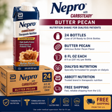 Nepro with Carbsteady Butter Pecan Nutrition Shake – Case of 24 (8 fl oz) | Abbott Nutrition
