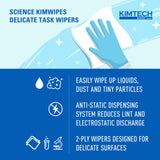 Kimtech Science Kimwipes Delicate Task Wipes, 2-Ply, CS/15 – Bulk Facility Cleaning Supply - Commercial Wipes & Paper Supplies for commercial facility supply