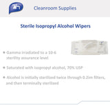 TrueCare Biomedix Sterile Isopropyl Alcohol Wipers, CS/24 – Bulk Facility Cleaning Supply - Commercial Wipes & Paper Supplies for commercial facility supply