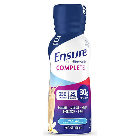 Ensure Complete® Vanilla Oral Supplement, 10-ounce Bottle – hospital-grade bulk supply for institutions | popular with Amazon shoppers