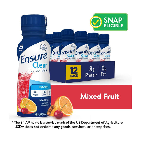 Ensure® Clear Mixed Fruit Oral Protein Supplement, 10 oz. Bottle – hospital-grade bulk supply for institutions | well-reviewed by Amazon buyers