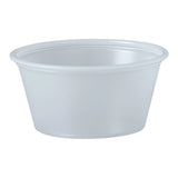 Solo Polystyrene Soufflé Cup, 1 ounce capacity Solo RJ Schinner, CS/2500 – Bulk Breakroom Supply - Breakroom & Disposable Foodservice Supplies for commercial facility supply