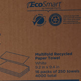 Pacific Blue Basic Recycled Multi-Fold Paper Towel, 250 Sheets per Pack, CS/16 – Bulk Facility Cleaning Supply - Commercial Wipes & Paper Supplies for commercial facility supply