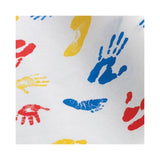 Tiny Tracks™ Crepe Table Paper, 21 Inch x 125 Foot, White with Multicolor Print by Graham Medical Products | Disposable Medical & Lab Supplies