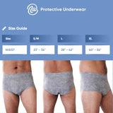 Nexwear Men's Pull-On Absorbent Underwear, Large, Gray Nexwear Valrico LLC