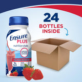 Ensure® Plus Nutrition Shake Vanilla 8 oz Bottle Case of 24