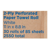 Pacific Blue Select Perforated Paper Towel Roll, CS/30 – Bulk Facility Cleaning Supply - Commercial Wipes & Paper Supplies for commercial facility supply