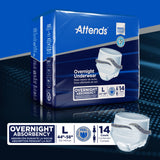 Attends® Overnight Underwear with Extended Wear Protection, Large