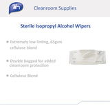 TrueCare Biomedix Sterile Isopropyl Alcohol Wipers, CS/24 – Bulk Facility Cleaning Supply - Commercial Wipes & Paper Supplies for commercial facility supply
