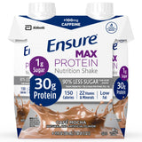 Ensure Max Protein Café Mocha Oral Supplement 11 oz Carton – High Protein Shake with 30g Protein, 1g Sugar, 22 Vitamins & Minerals, 100mg Caffeine, Gluten-Free & Lactose Intolerant Friendly