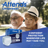 Attends® Overnight Underwear with Extended Wear Protection, Large