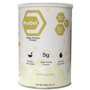 ProCel® Whey Protein Supplement, 10-ounce Can – Protein Powder | <ul> <li>Concentrated source of high quality whey protein – additional protein to those who are unable to obtain enough from their normal diet</li> <li>Dissolves instantly in your