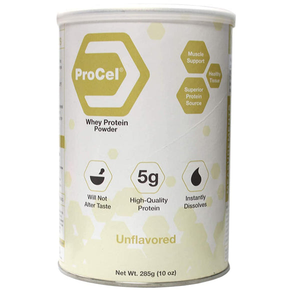 ProCel® Whey Protein Supplement, 10-ounce Can – Protein Powder | <ul> <li>Concentrated source of high quality whey protein – additional protein to those who are unable to obtain enough from their normal diet</li> <li>Dissolves instantly in your