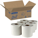 Scott Essential White Paper Towel, 8 Inch x 950 Foot, 6 Rolls per Case, CS/6 – Bulk Facility Cleaning Supply - Commercial Wipes & Paper Supplies for commercial facility supply