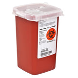 SharpSafety Phlebotomy Sharps Container, 1 Quart, 6¼ x 4½ x 4¼ Inch, CS/100 – Commercial Storage Supply - Facility Storage & Containers for commercial facility supply