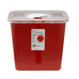 SharpSafety Multi-purpose Sharps Container, 2 Gallon, 10 x 7¼ x 10½ Inch, CS/20 – Commercial Storage Supply - Facility Storage & Containers for commercial facility supply