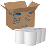 Scott Essential White Paper Towel, 8 Inch x 950 Foot, 6 Rolls per Case, CS/6 – Bulk Facility Cleaning Supply - Commercial Wipes & Paper Supplies for commercial facility supply