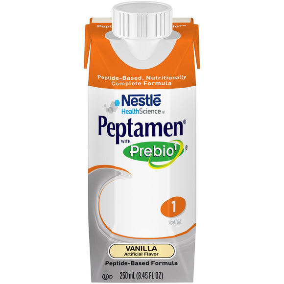 Peptamen® with Prebio 1™ Vanilla Oral Supplement / Tube Feeding Formula, 250 mL Carton – Health & Beauty | <ul> <li>4 grams of Prebio1 soluble fiber blend per liter helps promote the growth of beneficial bacteria to help support digestive health</li> <li>Enzymatically hydrolyzed 100% wh