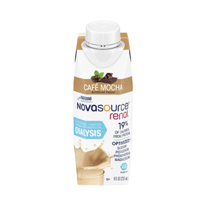 Novasource® Renal Café Mocha Oral Supplement, 8 oz. Carton – Health & Beauty | <ul> <li>This protein drink for dialysis patients has 475 calories per carton—18% of which come from protein (21.6 Grams of protein)</li> <li>The less a patient can drink (due to f